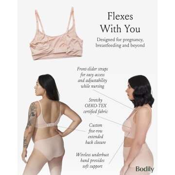 Bodily Everything Bra: Soft, Stretchy Maternity & Nursing Bra