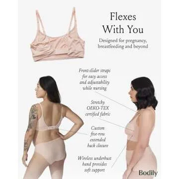 Bodily Everything Bra: Soft, Stretchy Maternity & Nursing Bra
