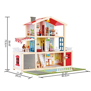 Hape Doll Family Mansion - 10 Bedroom Play House