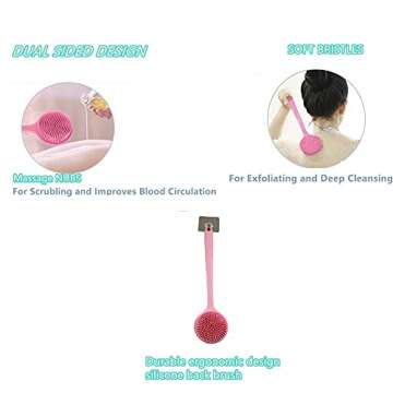 Cinlitek Silicone Body Scrubber for Relaxing Shower Care