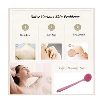 Cinlitek Silicone Body Scrubber for Relaxing Shower Care