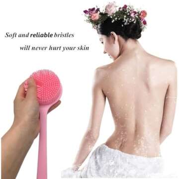 Cinlitek Silicone Body Scrubber for Relaxing Shower Care