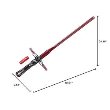 Kylo Ren Deluxe Electronic Lightsaber with Sound Effects