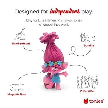 Tonies Poppy Audio Toy Figurine from Dreamwork's Trolls
