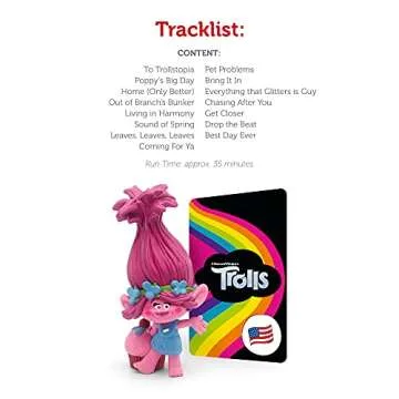 Tonies Poppy Audio Toy Figurine from Dreamwork's Trolls