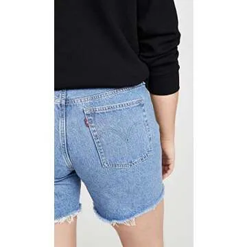 Levi's Women's Premium 501 Mid Thigh Shorts for Summer