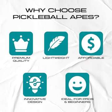 Professional Pickleball Paddles - Pro Line Energy S USAPA Approved Pickleball Racket with Pickleball Paddle Cover - Hybrid Shaped, Dynamic Aramid-Carbon Fiber Pickleball Paddle by Pickleball Apes