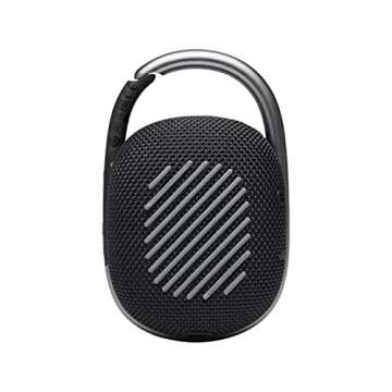 JBL Clip 4 Waterproof Bluetooth Speaker Bundle - Black