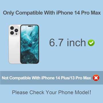 PDDKISS Compatible for iPhone 14 Pro Max Privacy Screen Protector Tempered Glass 6.7 inch Display, G...