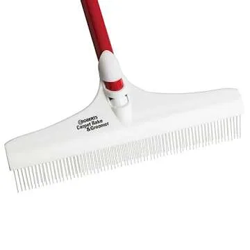 ROBERTS Carpet Rake 12" Groomer with 51" Handle