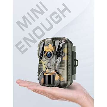 Vikeri Mini Trail Camera - Game Camera 20MP 1080P with Night Vision Motion Activated Waterproof, Hun...