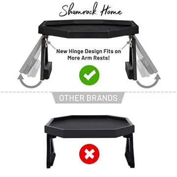 Bamboo Couch Arm Table for Couches - Space Saving Tray