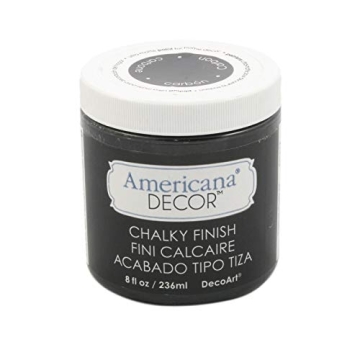 DecoArt Chalky Finish Paint 8oz Carbon Gray for DIY
