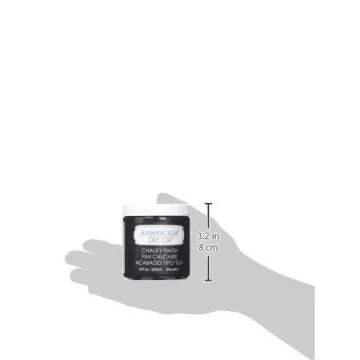 DecoArt Chalky Finish Paint 8oz Carbon Gray for DIY