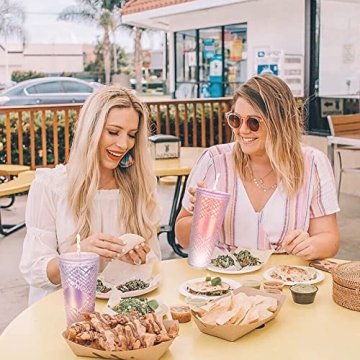 24oz Aurora Blue Insulated Tumbler with Lid
