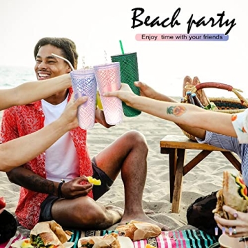 24oz Aurora Blue Insulated Tumbler with Lid