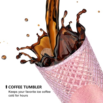 24oz Aurora Blue Insulated Tumbler with Lid