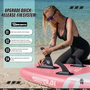 TIGERXBANG Inflatable Paddle Board with Accessories