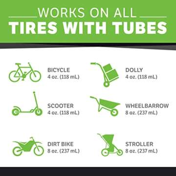 Slime 10004 Dirt Bike Tube Puncture Repair Sealant, Prevent and Repair, suitable for all Dirt Bikes with Tubes, Non-Toxic, Eco-Friendly, 16oz bottle