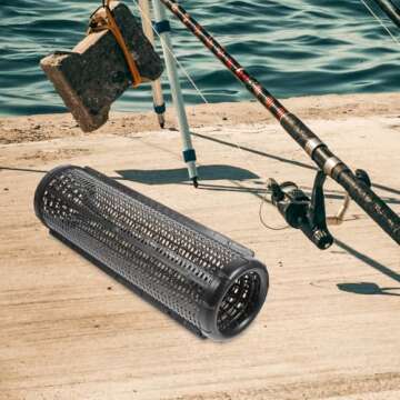 LIOOBO EEL Crawfish Reusable Fish Net Traps Crab Lobster Shrimp Catching Net Shrimp Net Fishing Bait...