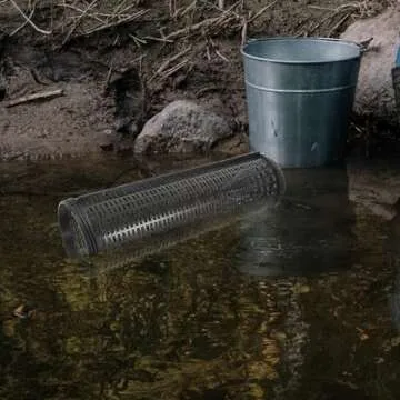 LIOOBO EEL Crawfish Reusable Fish Net Traps Crab Lobster Shrimp Catching Net Shrimp Net Fishing Bait Fishing Cage EEL Catcher Shrimp Traps Fishing Gear Portable Plastic