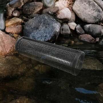 LIOOBO EEL Crawfish Reusable Fish Net Traps Crab Lobster Shrimp Catching Net Shrimp Net Fishing Bait Fishing Cage EEL Catcher Shrimp Traps Fishing Gear Portable Plastic