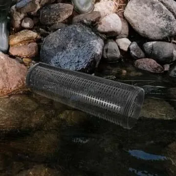 LIOOBO EEL Crawfish Reusable Fish Net Traps Crab Lobster Shrimp Catching Net Shrimp Net Fishing Bait Fishing Cage EEL Catcher Shrimp Traps Fishing Gear Portable Plastic