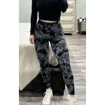 Aoxjox Seamless Scrunch Legging for Women Asset Tummy Control Workout Gym Fitness Sport Active Yoga ...