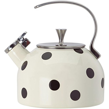Kate Spade New York Black Deco Kettle, 3.80 LB, Scatter Dot
