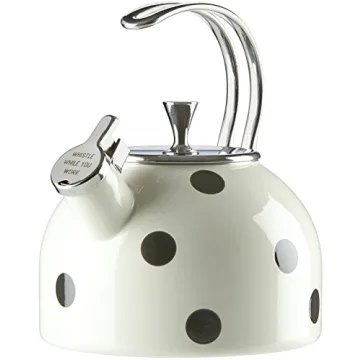 Kate Spade New York Black Deco Kettle, 3.80 LB, Scatter Dot