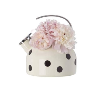 Kate Spade New York Black Deco Kettle, 3.80 LB, Scatter Dot