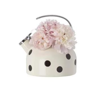 Kate Spade New York Black Deco Kettle, 3.80 LB, Scatter Dot