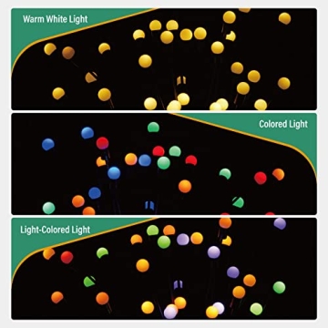 Sachie Solar Garden Lights with Remote Control, 8 Modes