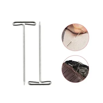 Quality 2 inch T Pins for Wig Styling and Crafts - 50 Pack