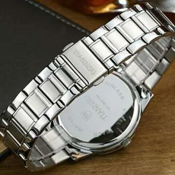 Couple Stainless Steel Watches Set - Black & White