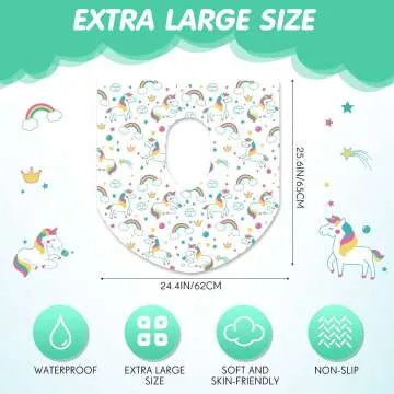 Unicorn Potty Seat Covers - Waterproof & Convenient