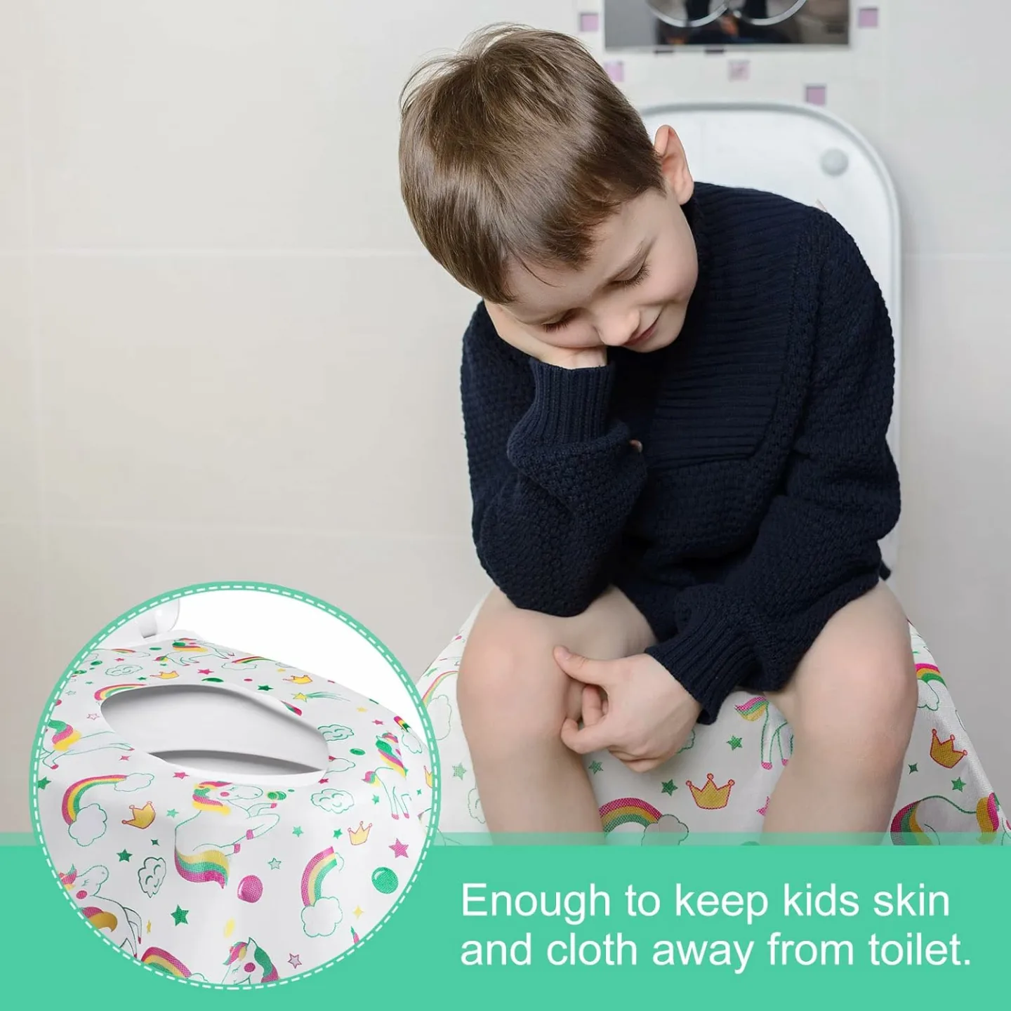 Unicorn Potty Seat Covers - Waterproof & Convenient