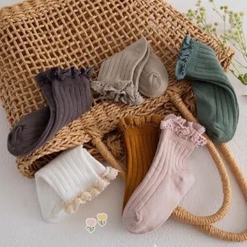 XiPriway Vintage Ruffle Ankle Lace Socks Toddler Girls