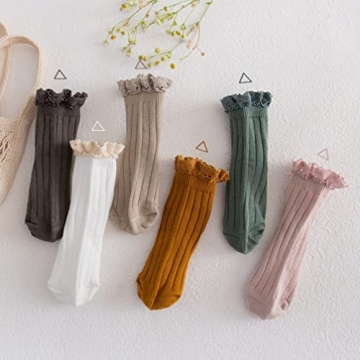 XiPriway Vintage Ruffle Ankle Lace Socks Toddler Girls
