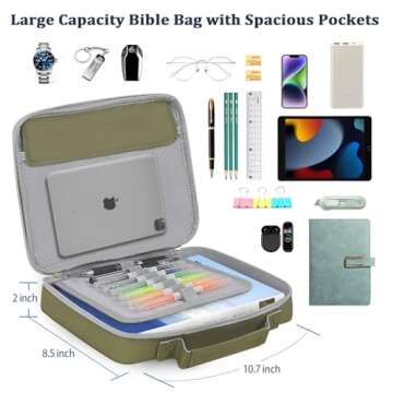 HAWGON Multi-Functional Bible Cover for Men and Women