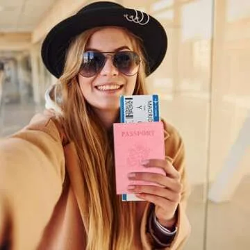 Labato Passport Holder Women Travel Document Organizer