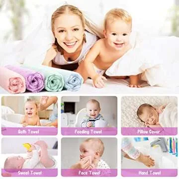 Orighty Microfiber Baby Washcloths - Soft and Absorbent
