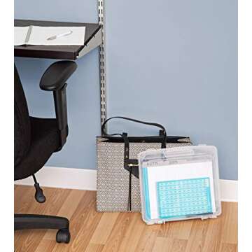 IRIS USA 8.5" x 11" Portable Project Case, Clear