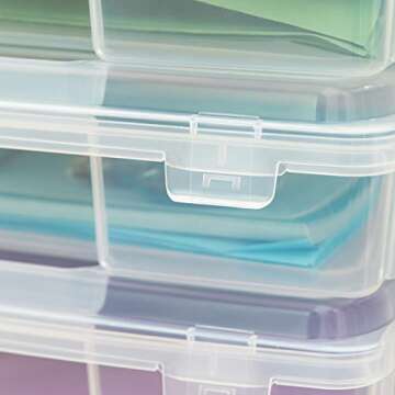 IRIS USA 8.5" x 11" Portable Project Case, Clear