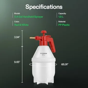 VIVOSUN Handheld Garden Pump Sprayer - 50 oz Capacity