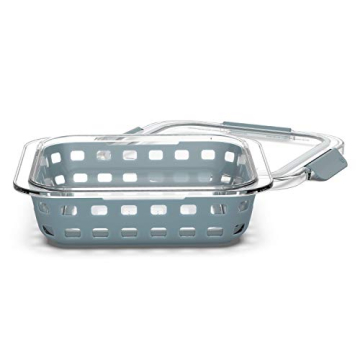 Ello Duraglass Baking Dish 8x8 2Qt Polar Grey