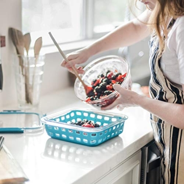 Ello Duraglass Baking Dish 8x8 2Qt Polar Grey
