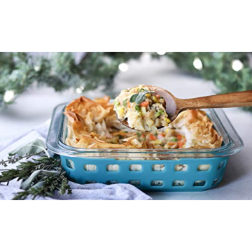 Ello Duraglass Baking Dish 8x8 2Qt Polar Grey