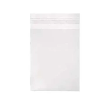 ClearBags 4 5/8 x 5 3/4 Clear Cello Bags 100 Pack | Resealable Adhesive on Flap, Not Bag | Great for A2 Cards, 5.5 Bar Envelopes, Art, Cookies, Stationary, Crafts, Favors | B54A