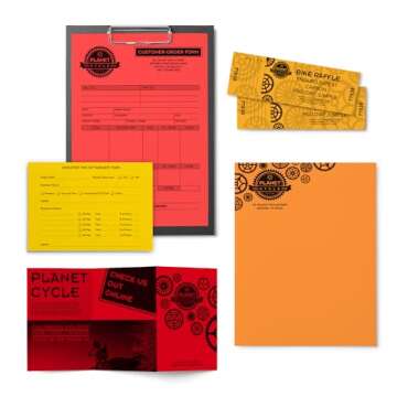 Astrobrights Color Paper, 8.5" x 11", 24 lb/89 gsm, Warm" 5-Color Assortment, 500 Sheets (20272)